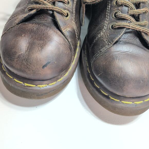 Y2K Dr. Martens Chunky Platform Heel Metal Eyelet Lace Up Streetwear Men's 13M - Picture 6 of 9